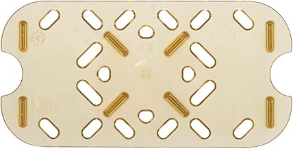 Super Pan III 1/4 Size High Temp Plastic False Bottom, Amber