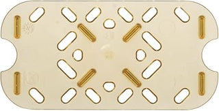Super Pan III 1/4 Size High Temp Plastic False Bottom, Amber