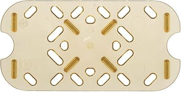 Super Pan III 1/4 Size High Temp Plastic False Bottom, Amber