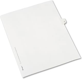 Avery Individual Legal Exhibit Dividers, Allstate Style, 41, Side Tab, 8.5 x 11 inches, Pack of 25 (82239)