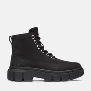 Women's Greyfield Leather Boot by Timberland – 8, nubuck, Black