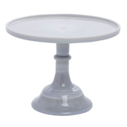 10" Marble Cake Plate by by Mosser Glass – Glass, Gray Marble, Model 633449-24010MBL