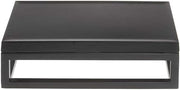 HUBERT Black Display Riser with Black Top - 3 1/5" H