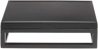 HUBERT Black Display Riser with Black Top - 3 1/5" H