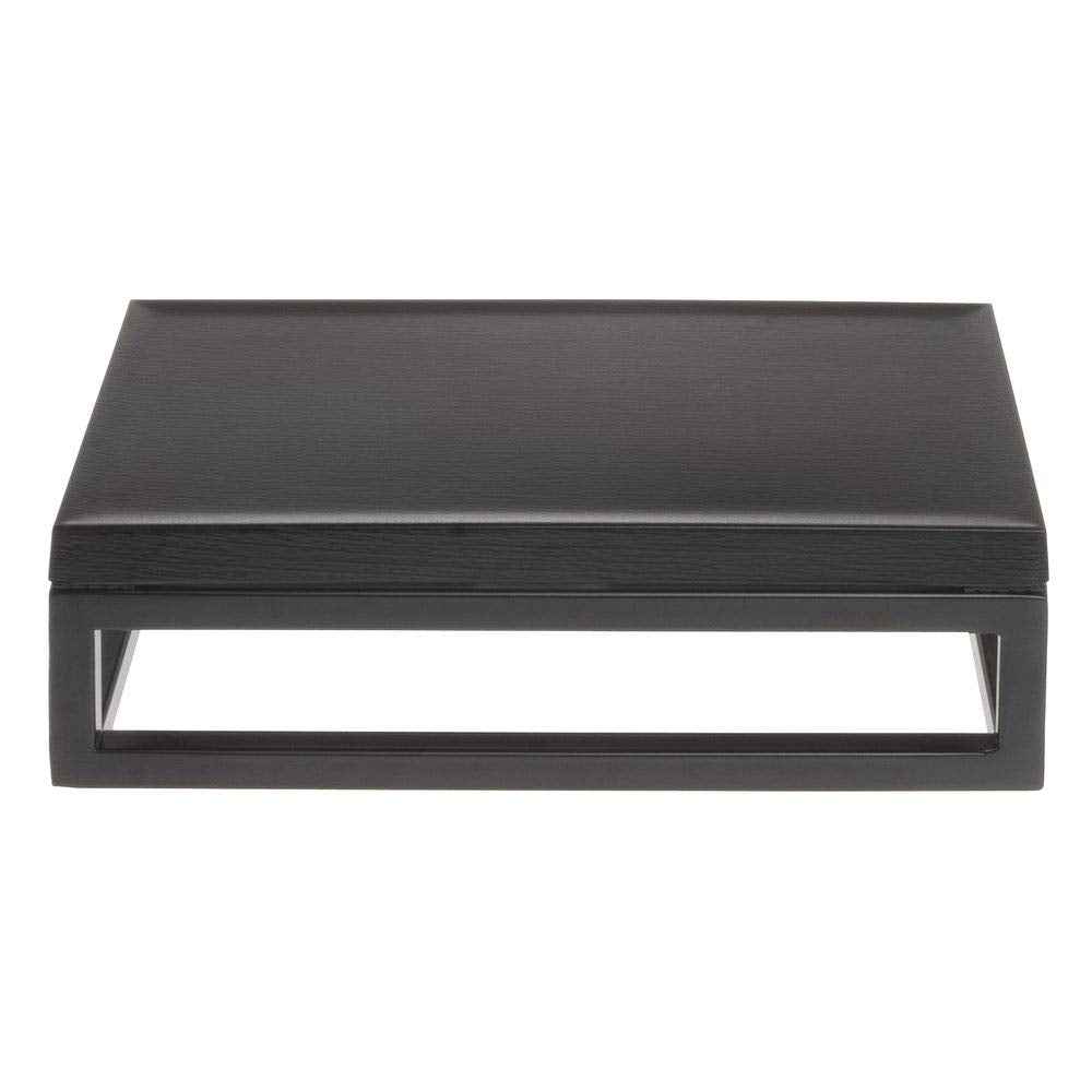 Black Display Riser with Black Top - 3 1/5" H by HUBERT – Metal, Black, Model 39035+98771
