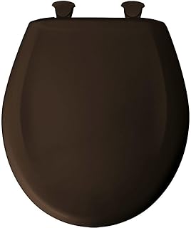 Bemis 200SLOWT 248 Lift-Off Plastic Round Slow-Close Toilet Seat, Espresso Brown