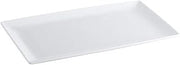 CAC China NGA-541 Elegant Niagara Fully Glazed Porcelain Deep Coupe Rectangular Platter, 13-1/2" by 7-7/8" by 7/8", Bone White (Box of 12)