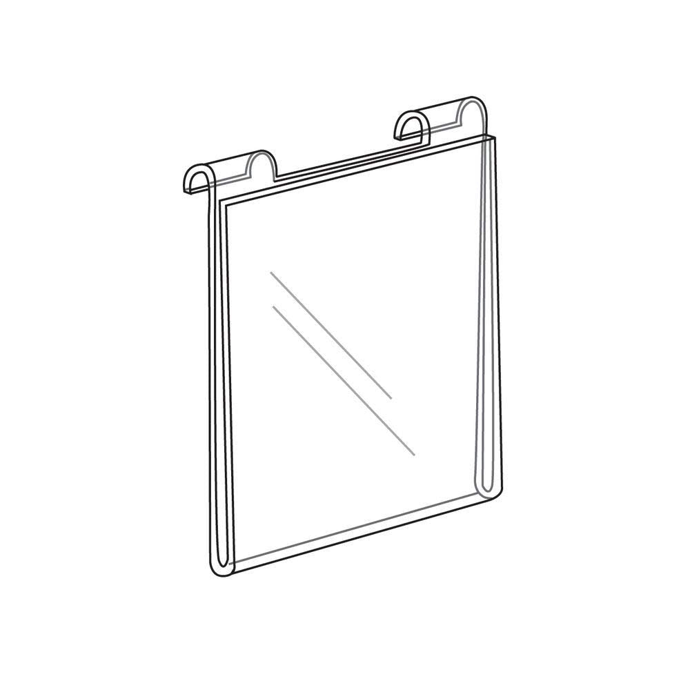 Gridwall Vertical Sign Holder 8 1/2" x 11" by Retail Resource – Model 3039