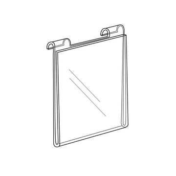 Gridwall Vertical Sign Holder 8 1/2" x 11" by Retail Resource – Model 3039