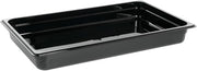 Cambro Camwear Full Size Black Polycarbonate Cold Food Pan - 2 1/2"D