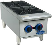 Globe C12HT Chefmate 12" Economy Gas Hot Plate, (2) Burners, NSF