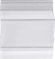 HUBERT 1 1/4"L Clear Plastic 2-Way Sign Holder - 50 per Bag