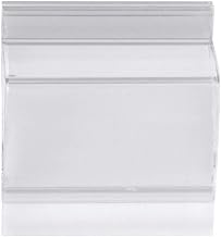 HUBERT 1 1/4"L Clear Plastic 2-Way Sign Holder - 50 per Bag