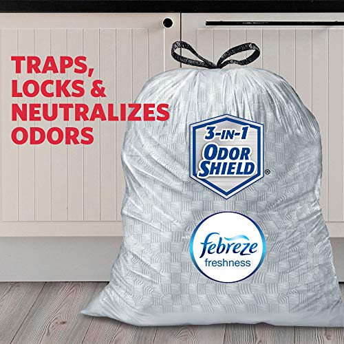 Glad White / 1 Count (Pack of 1) / Fresh Trash Bags