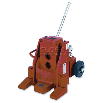 Hydraulic Toe & Saddle Jack by GKS Perfekt – 18.6"L x 12.5"W x 12.5"H, Steel with Cast Iron Toe, Red, Model 1-10184