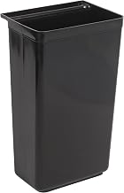Winco 13 1/5" Black Commercial Refuse Bin x | Lightweight, Space-saving, Great for Transport, Storage, Back-of-house and Foodservice