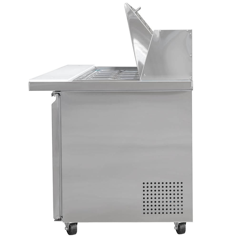 46 7/8" Mega Top Sandwich/Salad Prep Table w/Refrigerated Base by MOTAK – 51.97x38.98x49.21, In Description, Check Images, Model MST-48-18-X