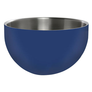 Serving Bowl with Double Insulated Walls Round Blue Stainless Steel - 9 1/2 Dia x 5 1/4 H by HUBERT – Stainless Steel, Blue, Model 191538028120