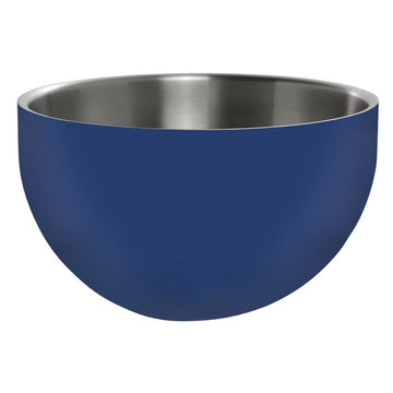Serving Bowl with Double Insulated Walls Round Blue Stainless Steel - 9 1/2 Dia x 5 1/4 H by HUBERT – Stainless Steel, Blue, Model 191538028120