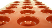 World Cuisine Non-Stick Silicone Mold by PADERNO – 11.88 inches by 6.88 inches, Silicone, Red, Model 47742-05