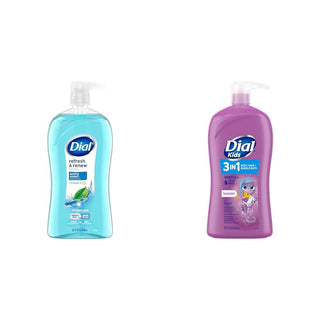 Body Wash 32 oz & Kids 3-in-1 Bath 32 oz Bundle by Dial – Pack of 2