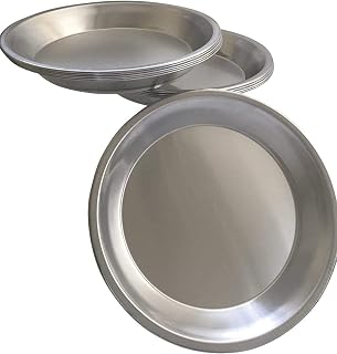 Chicago Metallic Pie Plate Aluminum Metal 9 Inch pan - Set of 10