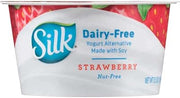 Silk Dairy Free Strawberry Yogurt Alternative, 5.3 Fluid Ounce -- 8 per case.