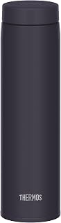 Thermos JON-602 M-BK Vacuum-Insulated Travel Mug, 20.3 fl oz (600 ml), Midnight Black, Easy to Clean, Screw Type, Tight Closure, Drip-free Seal Shape, Stainless Steel Bottle, (Amazon.co.jp Exclusive)