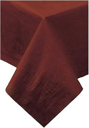 Hoffmaster 220646 Tissue/Poly Tablecover, 3 Ply, 108" Length x 54" Width, Chocolate (Case of 25)