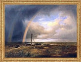 Art Oyster The Elder Karoly Marko The Puszta - 21" x 28" Premium Canvas Print with Antique Gold Finish Frame