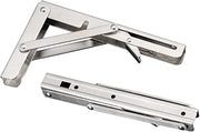 SBTRKT 2pcs Stainless Steel Folding Stand Table Bracket Shelf Bench 200kg Load Heavy Repisas Flotantes Mesa Plegable (Color : 8 INCHES)