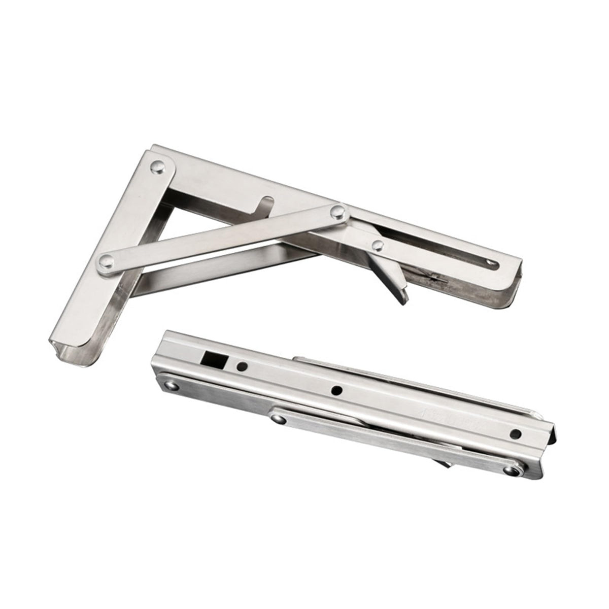2pcs Stainless Steel Folding Stand Table Bracket Shelf Bench 200kg Load Heavy Repisas Flotantes Mesa Plegable (Color : 8 INCHES) by SBTRKT – Stainless Steel, 8 Inches, Model SBTRKT