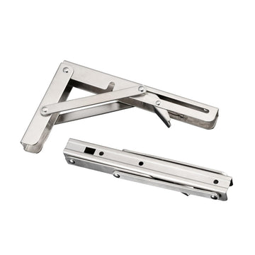 2pcs Stainless Steel Folding Stand Table Bracket Shelf Bench 200kg Load Heavy Repisas Flotantes Mesa Plegable (Color : 8 INCHES) by SBTRKT – Stainless Steel, 8 Inches, Model SBTRKT
