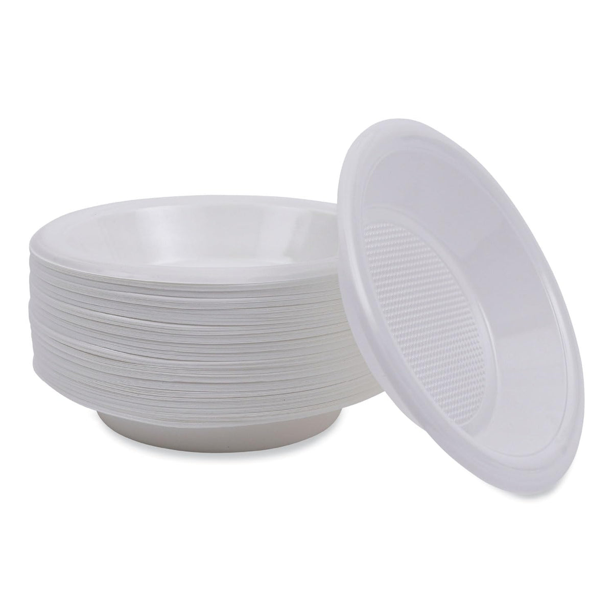 Hi-Impact Plastic Dinnerware by Boardwalk – 12 oz, 12.0 ounces, Plastic, White