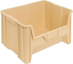 QUANTUM STORAGE SYSTEMS Bin, 15-1/4 in. L, 19-7/8 in. W, Ivory