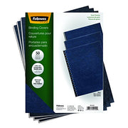 Fellowes 1 / 50 Pack / Navy Binding Covers