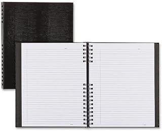 Rediform Wirebound Notebook, 150 Shts, College Rule, 8-1/2"x11", BK (A10150.BLK)