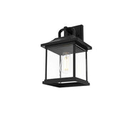 Saul One Light Outdoor Wall Sconce Black by Lighting Design – Aluminum, Black