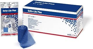 BSN Medical 7345866 Delta Lite Plus Cast Tape, 3" x 4" Yard Size, Yellow, Pack of 10