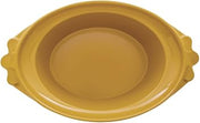 HUBERT Large Yellow Serving Bowl Oval Melamine Mustard Yellow 17 1/2 x 12 1/2 x 6