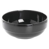 Black Melamine Serving Bowl - 5 1/2" Dia x 2 1/4" H by HUBERT – Melamine, Black, Model M2062-BLACK