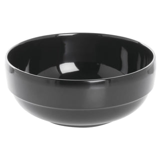 Black Melamine Serving Bowl - 5 1/2" Dia x 2 1/4" H by HUBERT – Melamine, Black, Model M2062-BLACK