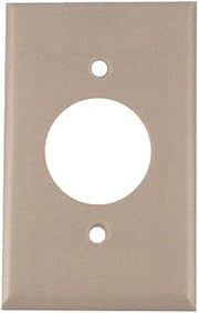 Leviton 1-Gang Single 1.406 Inch Hole Device Receptacle Wallplate, Standard Size, Thermoset, Device Mount, 86004, Ivory