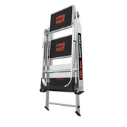 Utility Step Stool by Little Giant – 44"L x 22"W x 5.5"H, Aluminum, Black/Gray, Model 10310BA