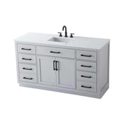 Alden Bathroom Vanity Grey by Lighting Design – Wood, Grey, Model VF29760GR