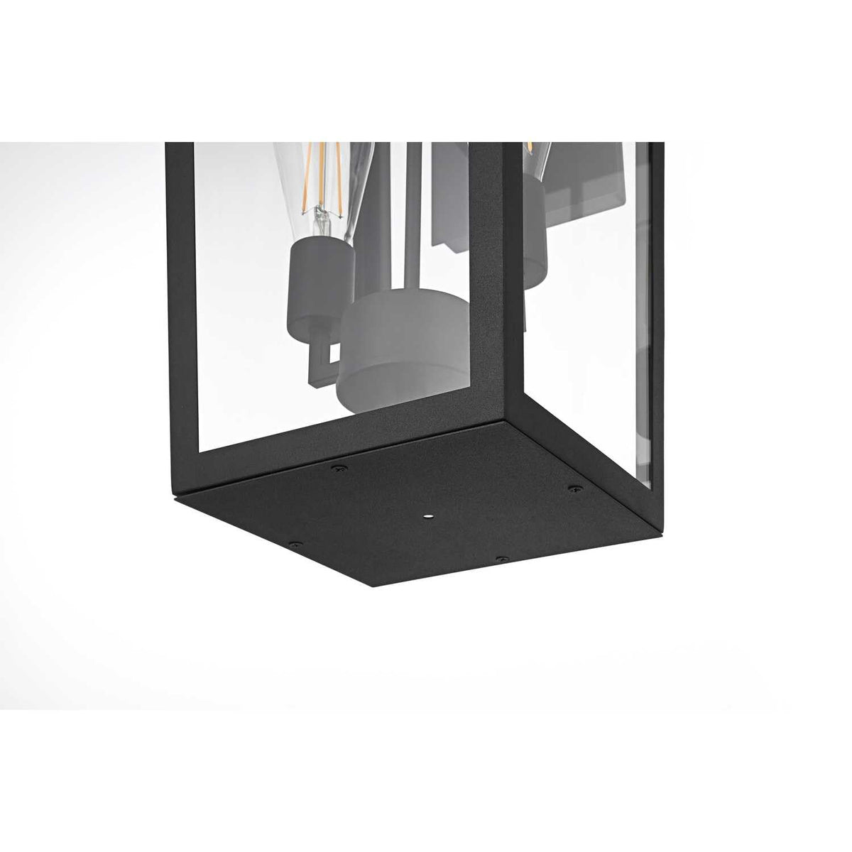 William Two Light Outdoor Wall Sconce Black by Lighting Design – Iron, Black