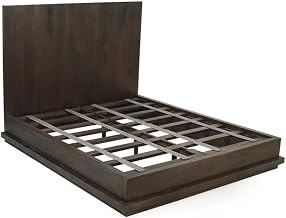 Moti Flagstaff King Bed in Barista Brown Finish on Mango Solid Wood