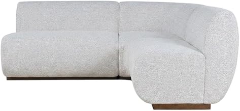 Starlight Canyon Home Polyester-Upholstered Banquette Bench with Mid-Century Style, Upholstered Dining Bench for Breakfast Nook Seating, Grey