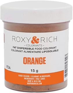 Roxy & Rich Fat Dispersible Food Coloring, 15 Grams Orange