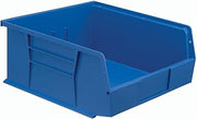 Hanging & Stacking Storage Bin 11 x 10-7/8 x 5, Blue - Lot of 6